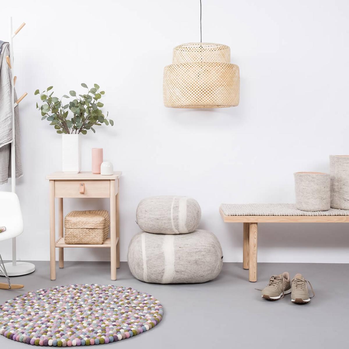 Felt Ball Rug Greta Round – image 4