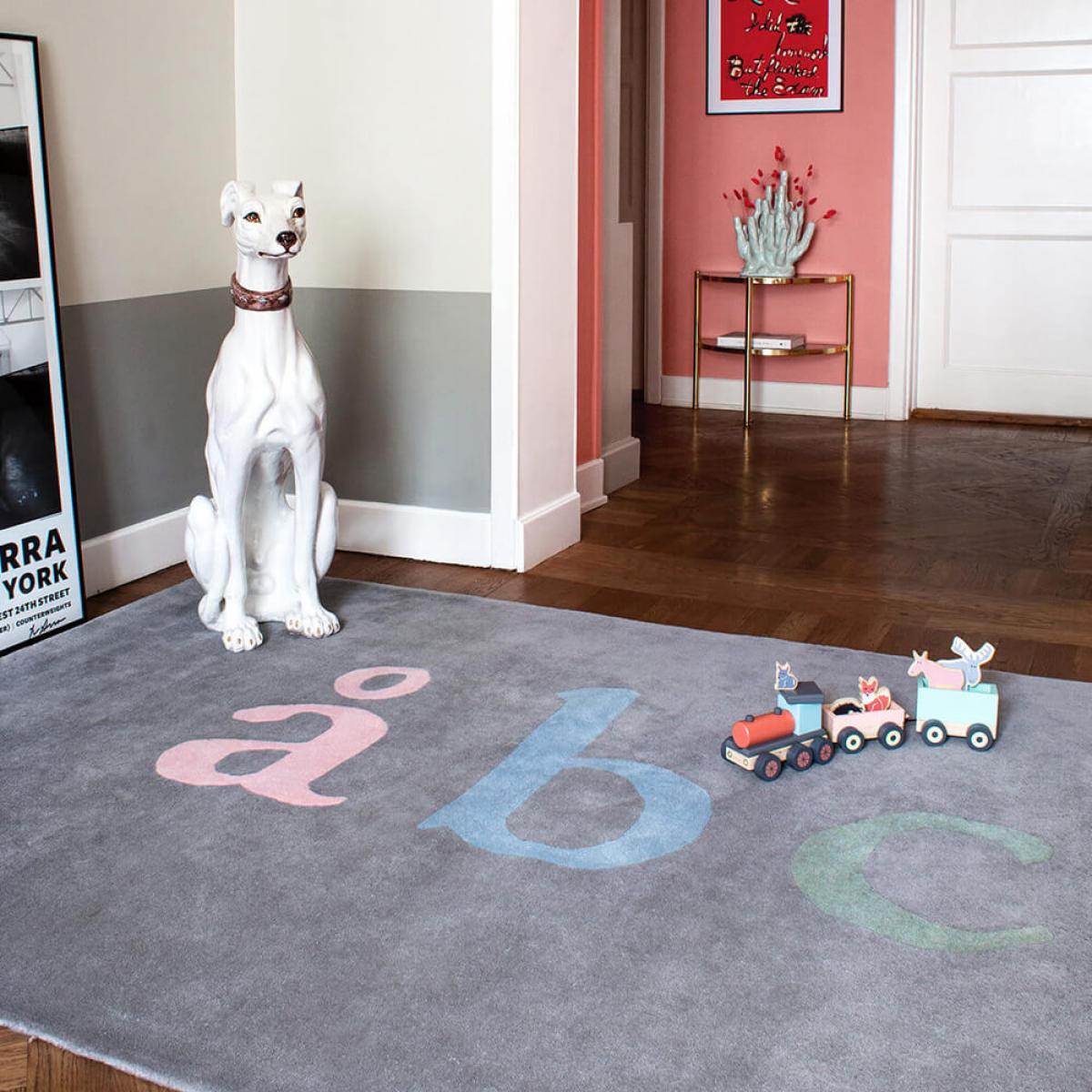 Gray/Multicolor ÅBC Rug – image 2