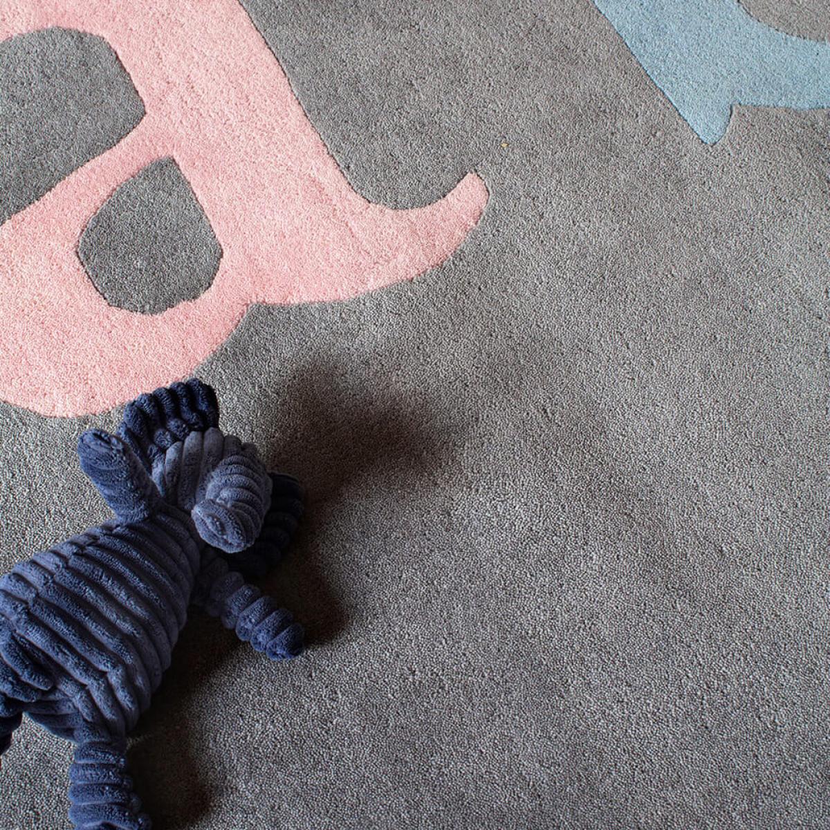 Gray/Multicolor ÅBC Rug – image 3