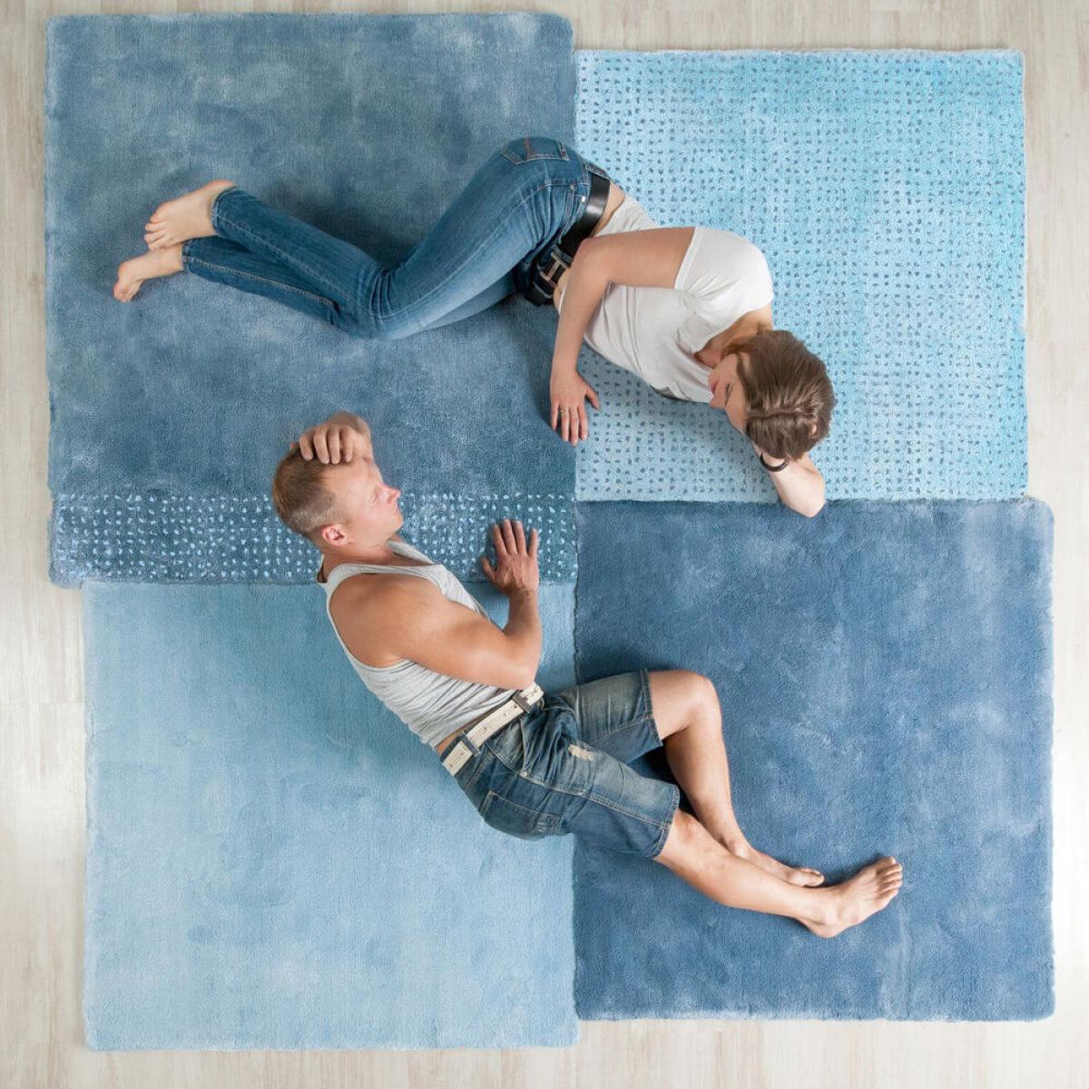 Blue Over Square Rug – image 2