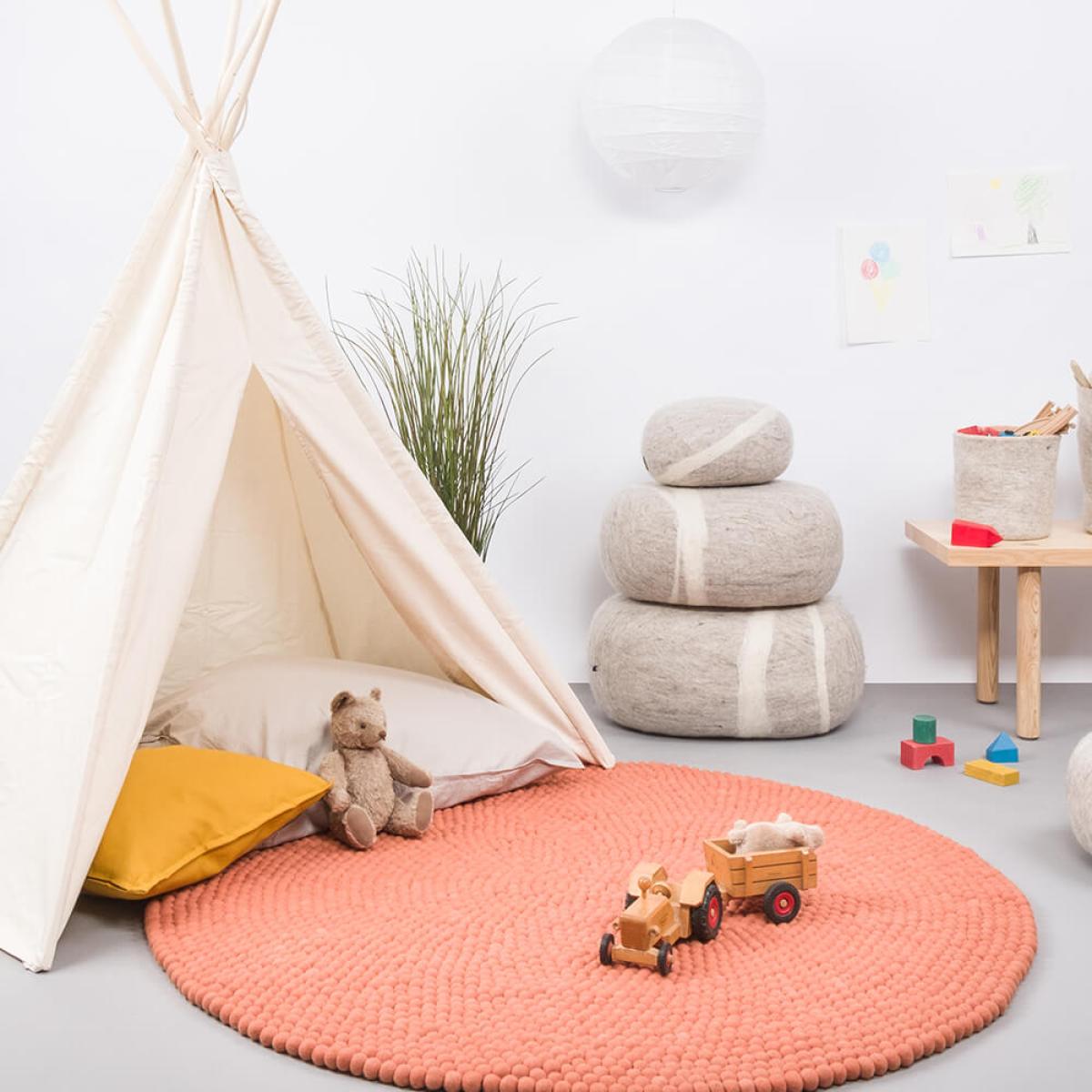 Felt Ball Rug Lea Round – image 7