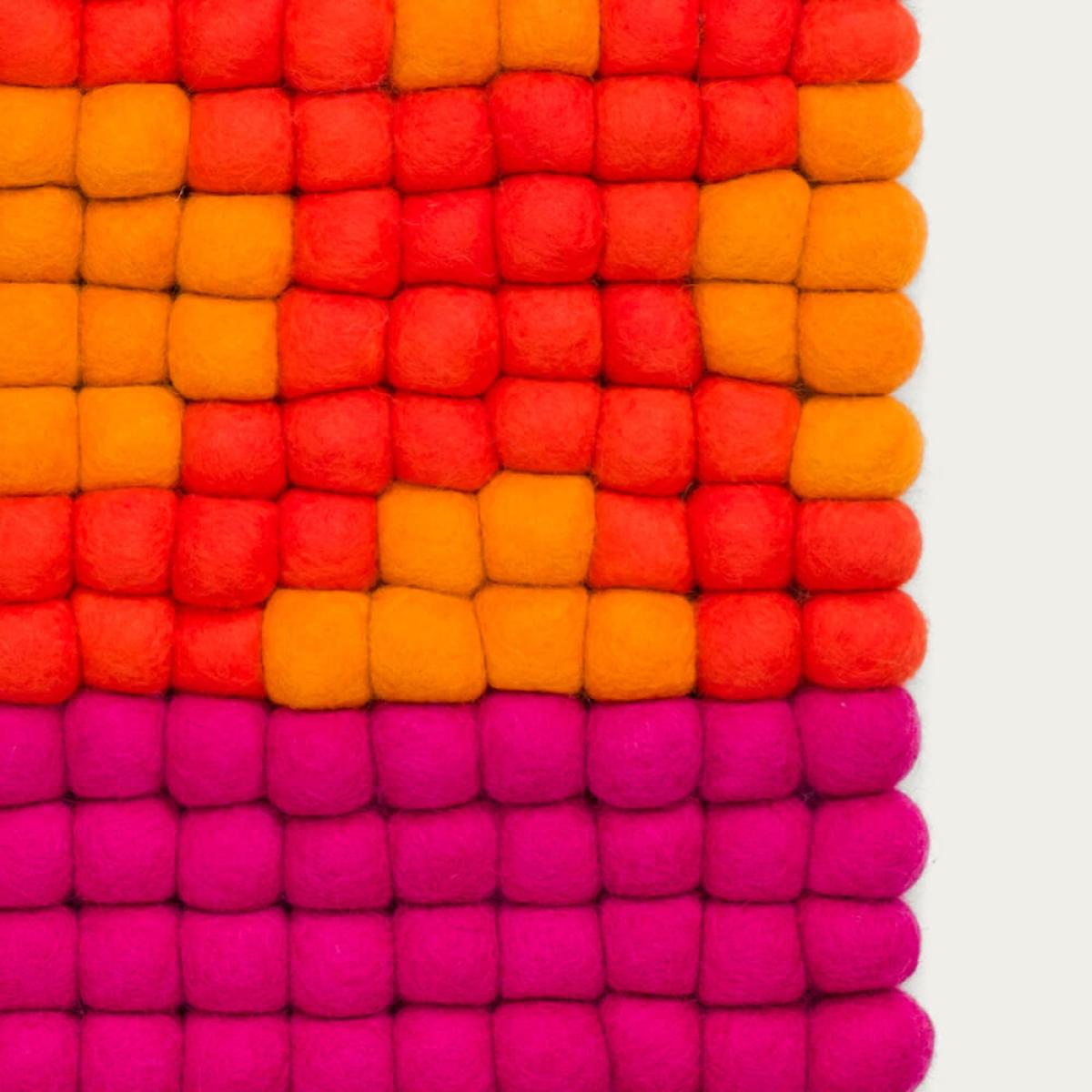 Kerala 2 Felt Ball Rug – image 2