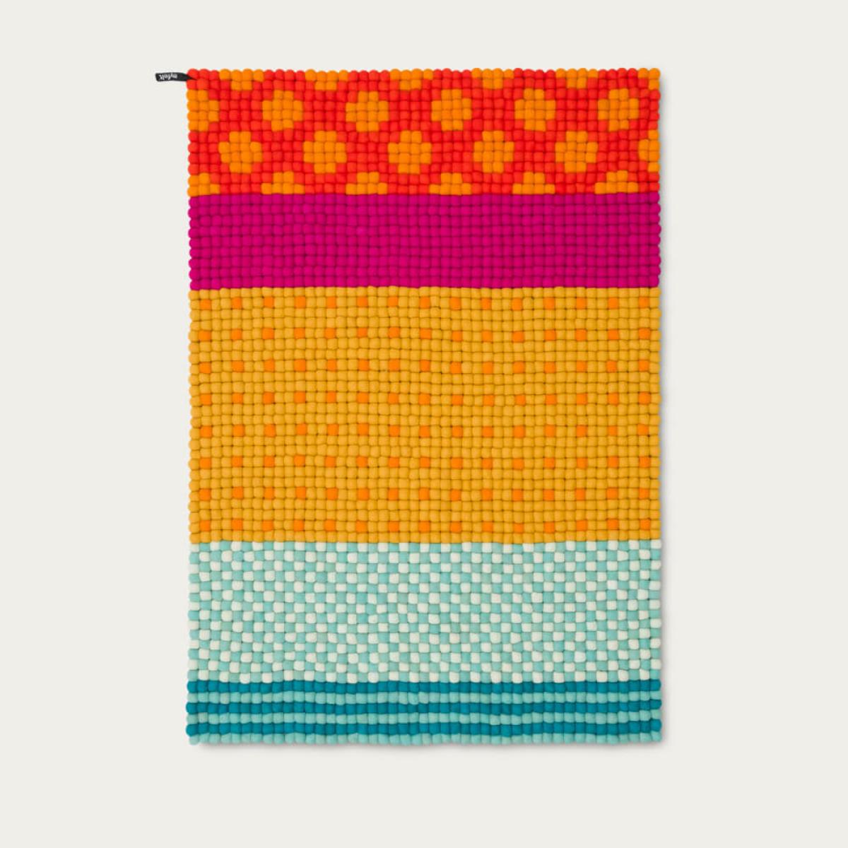 Kerala 2 Felt Ball Rug – image 1