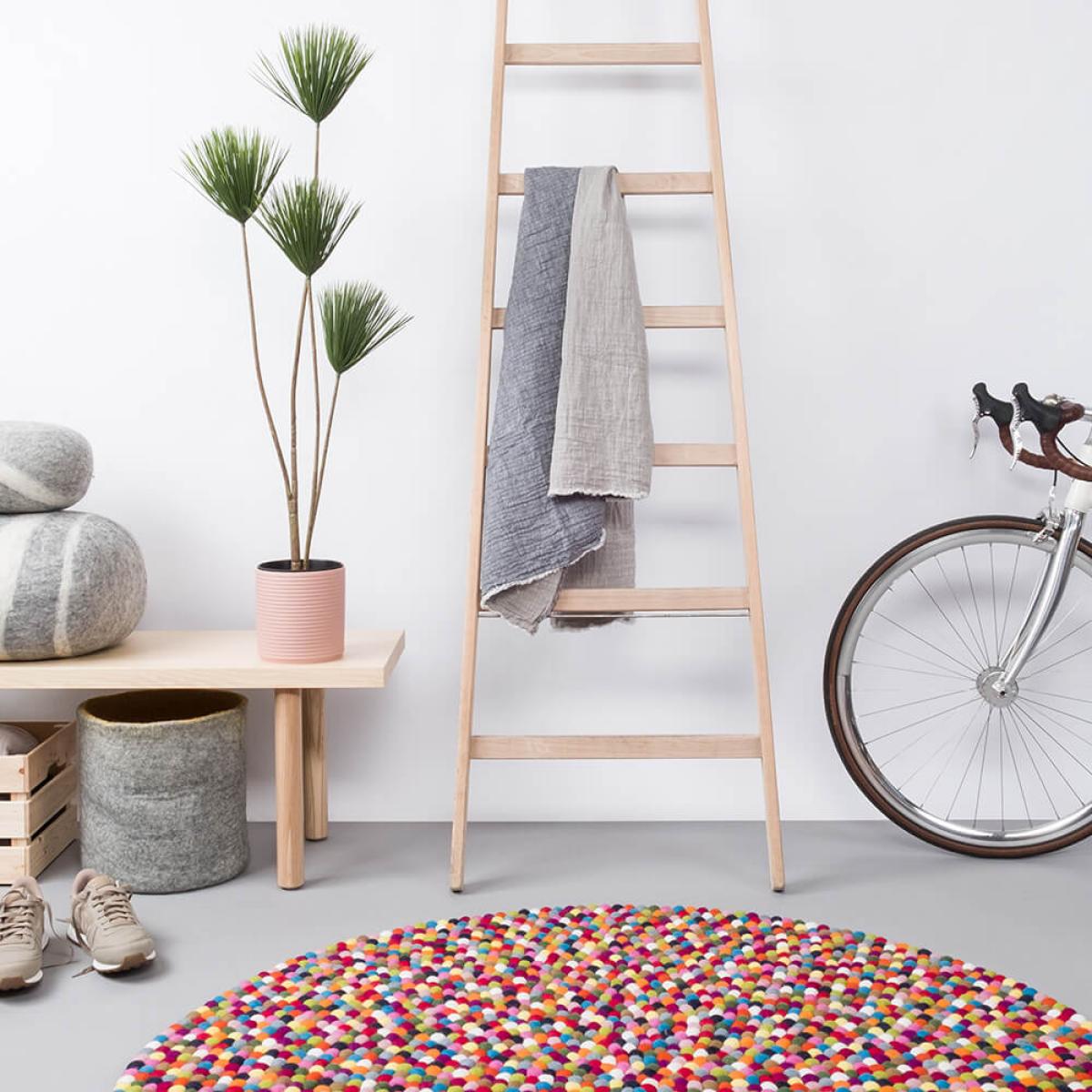 Felt Ball Rug Lotte Round – image 6