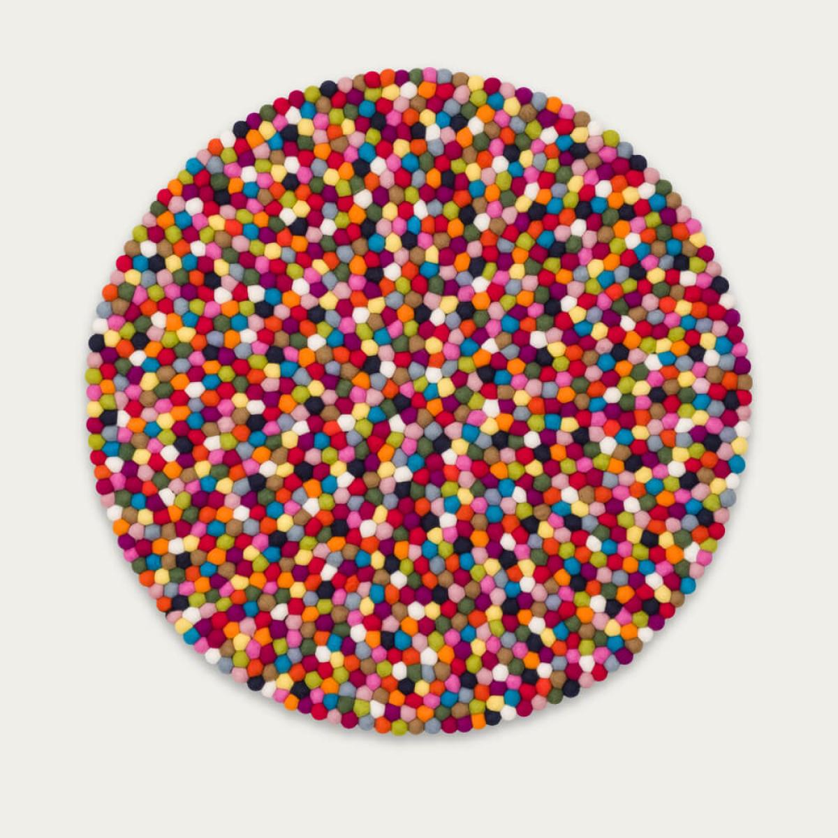Felt Ball Rug Lotte Round – image 1
