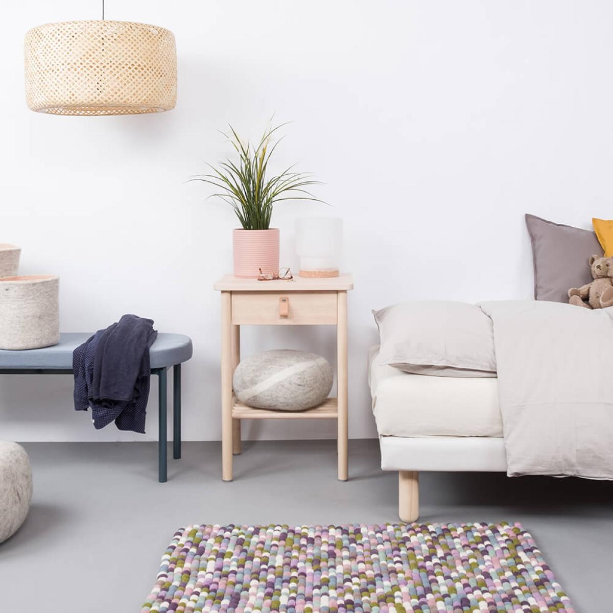 Felt Ball Rug Greta Square – image 6