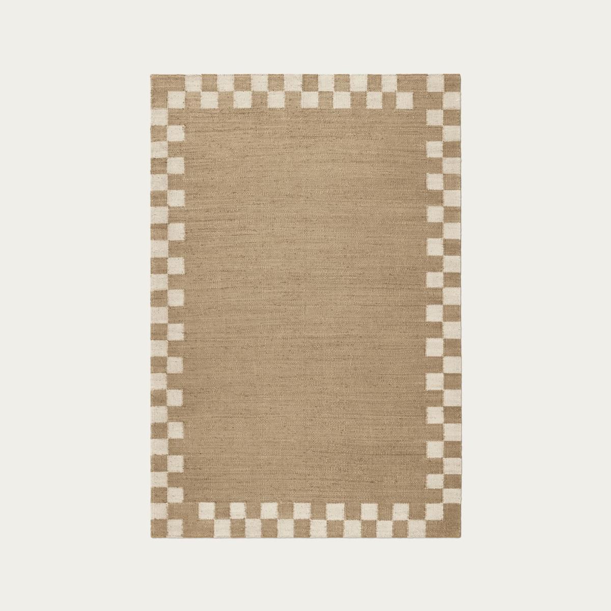 Cream Jute Border Rug – image 1
