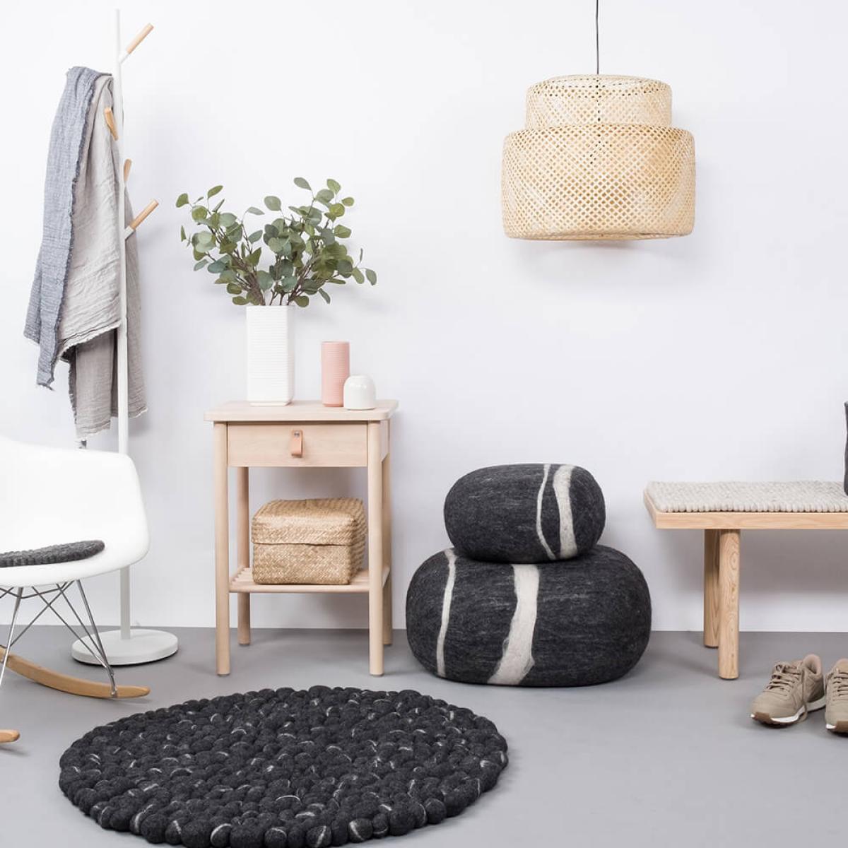 Felt Ball Rug Kurt Round – image 4