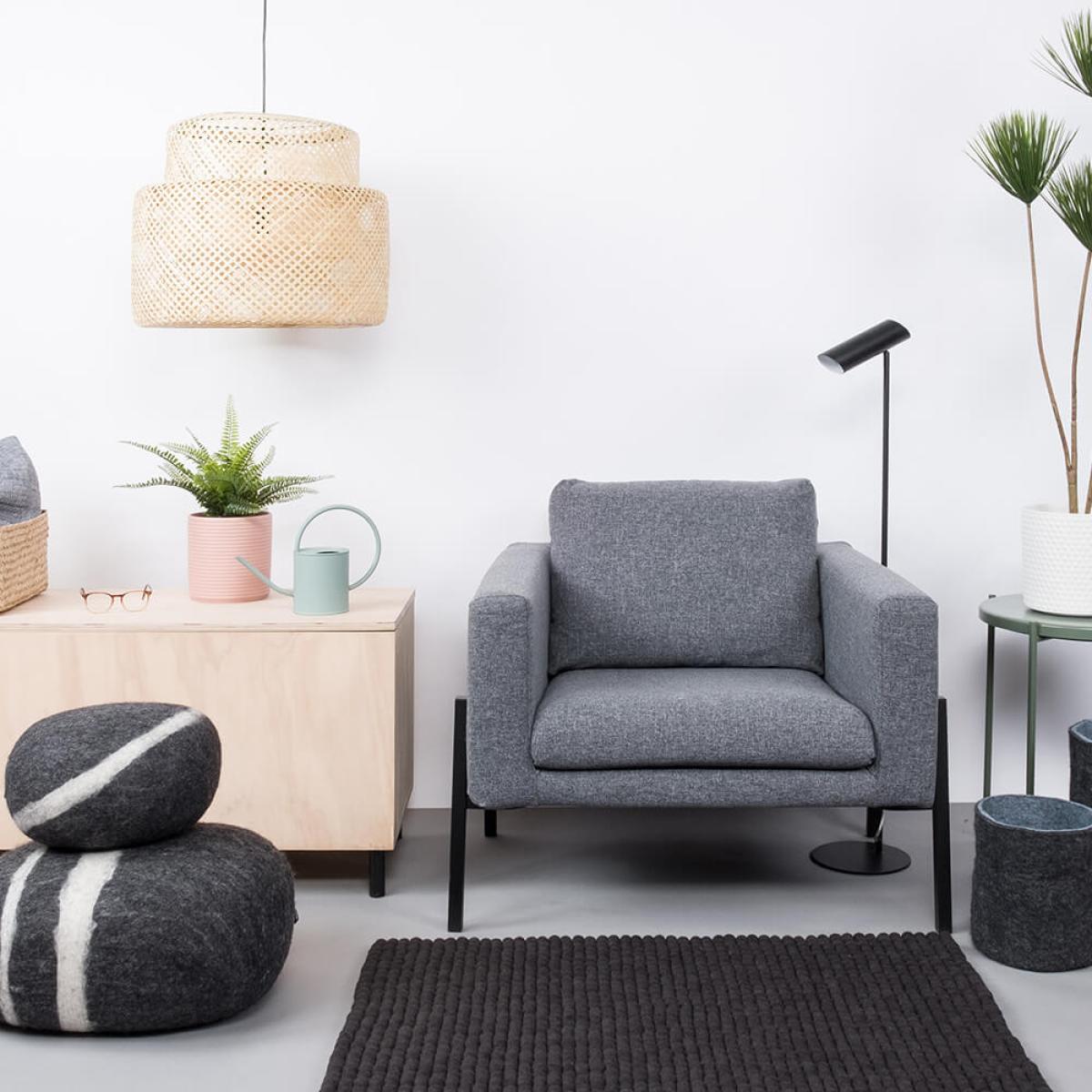 Felt Ball Rug Kuno Square – image 5