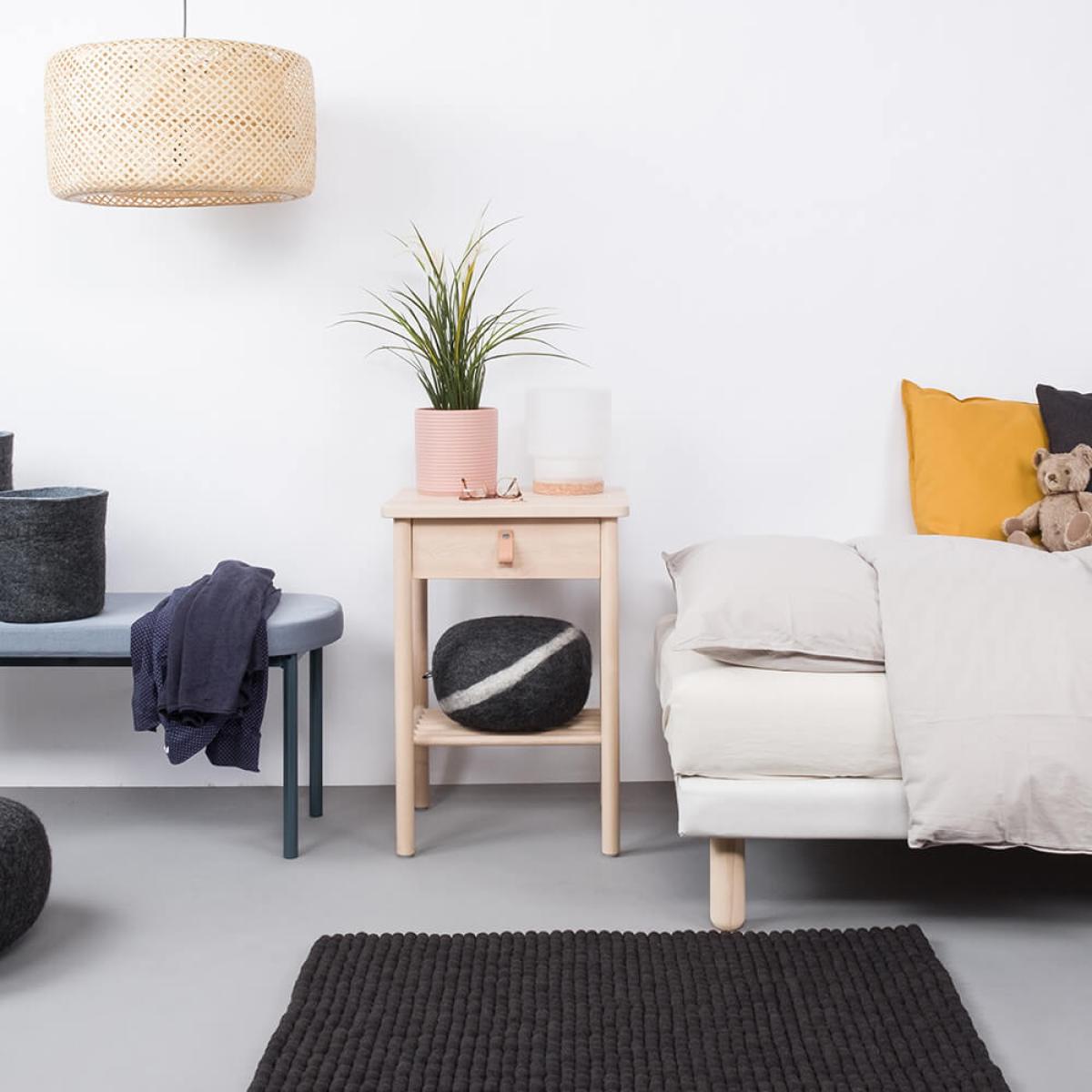 Felt Ball Rug Kuno Square – image 6