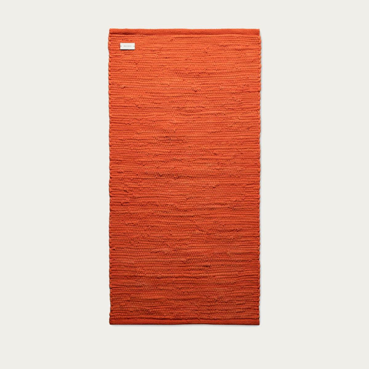 Solar Orange Cotton Rug – image 1