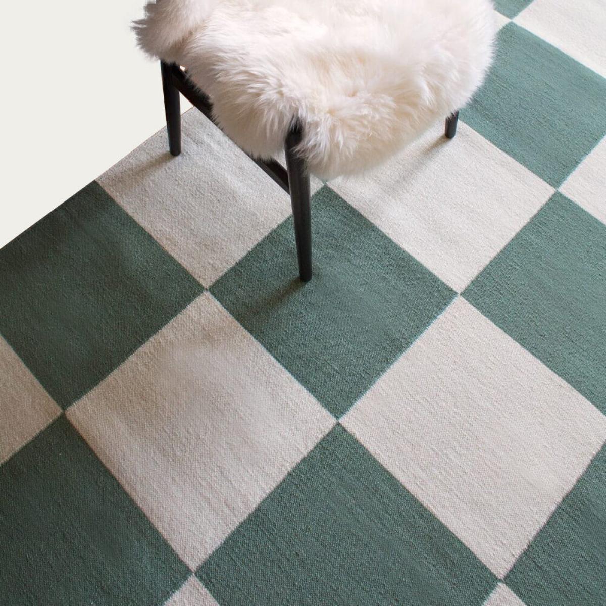 Sage Green Square Rug – image 4