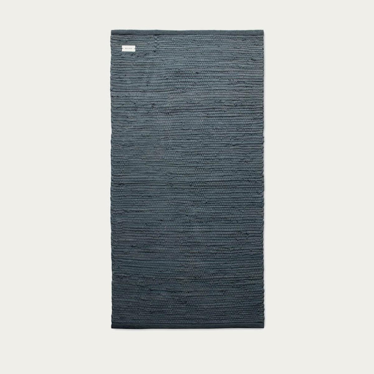 Steel Grey Cotton Rug – image 1