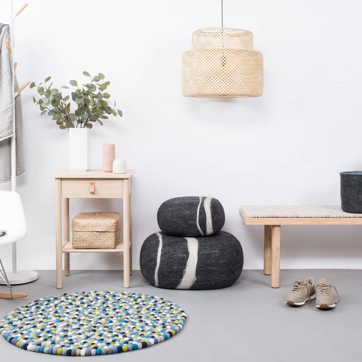 Felt Ball Rug Fritz Round – image 4