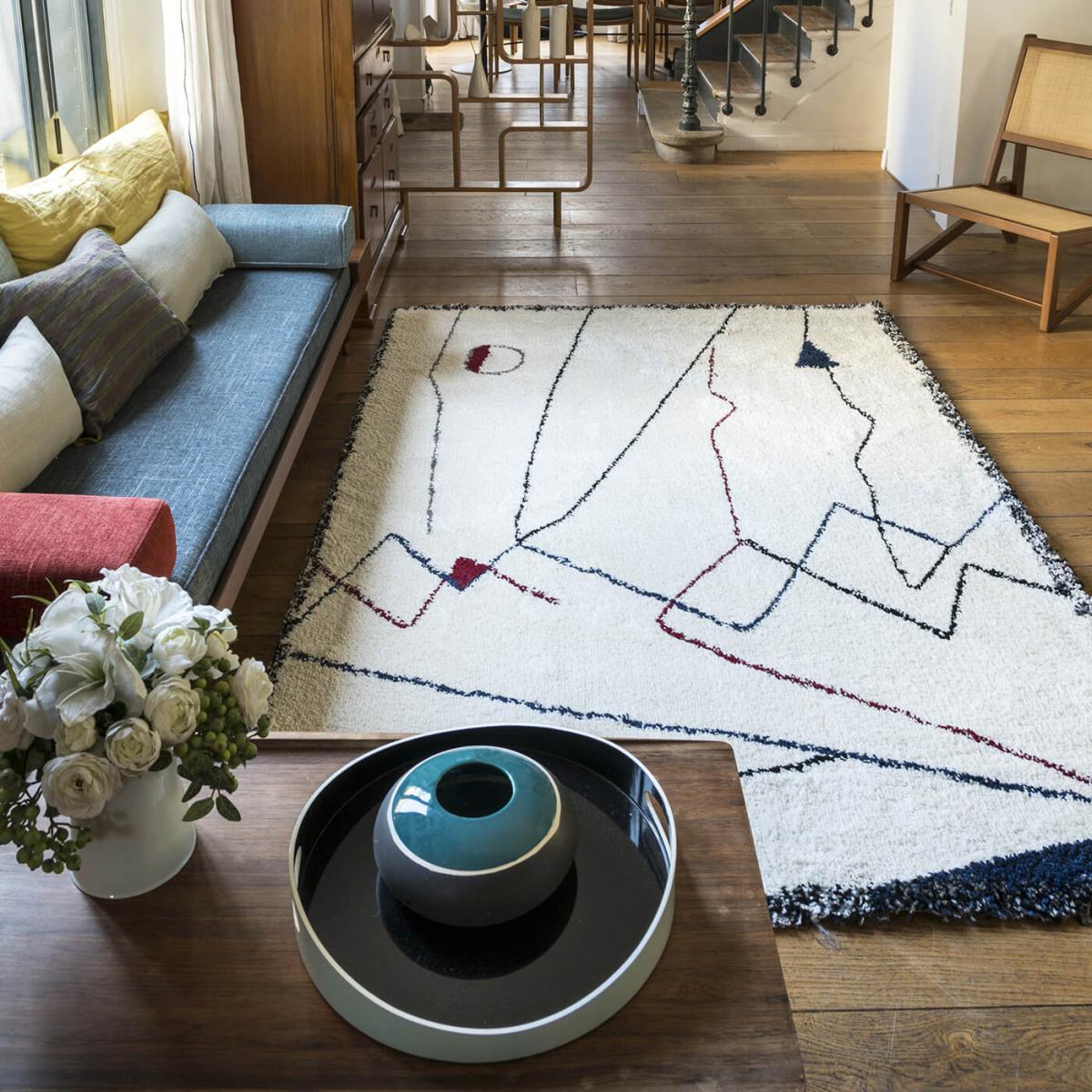 Blue/Red Myrro Rug – image 2