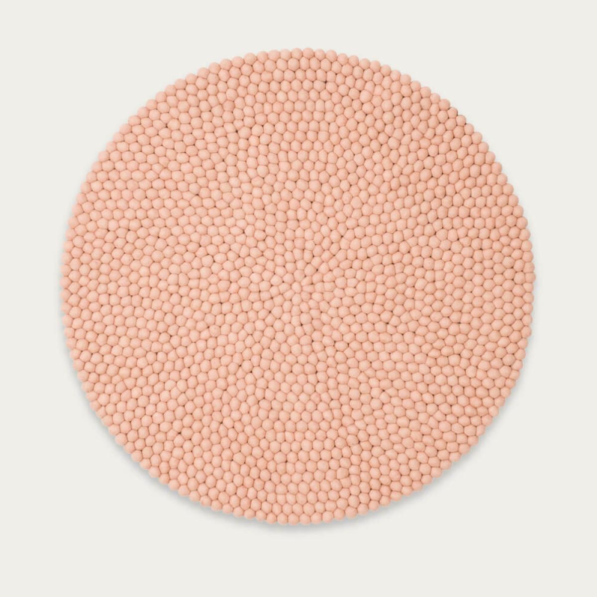 Felt Ball Rug Merle Round – image 1