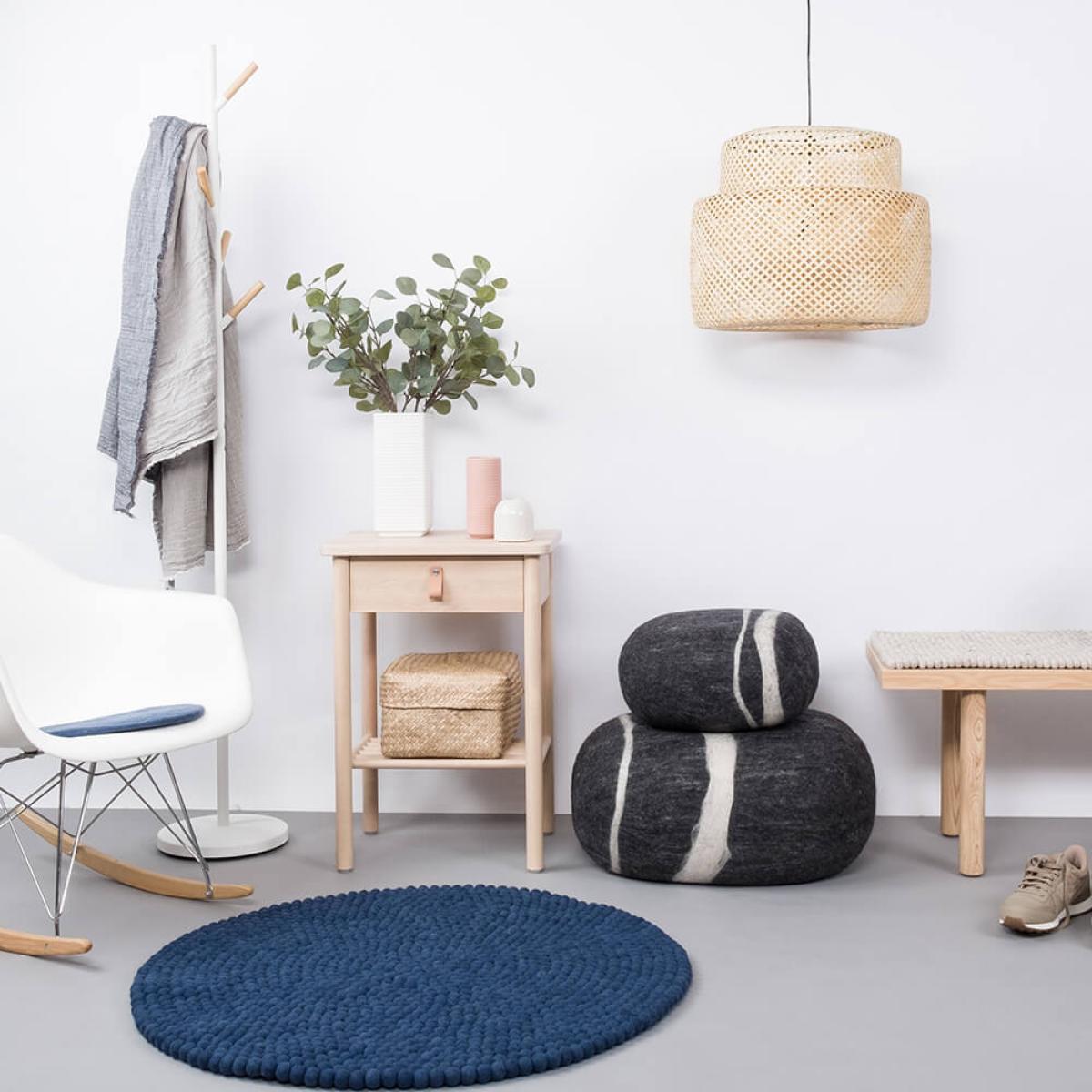 Felt Ball Rug Alva Round – image 4