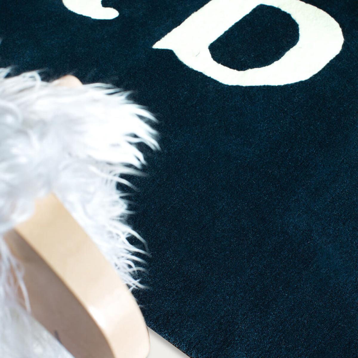 Teal/Cream ÅBC Rug – image 3