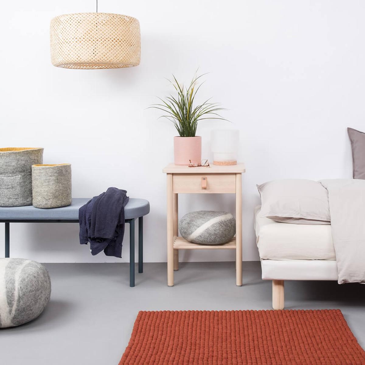 Felt Ball Rug Lora Square – image 5