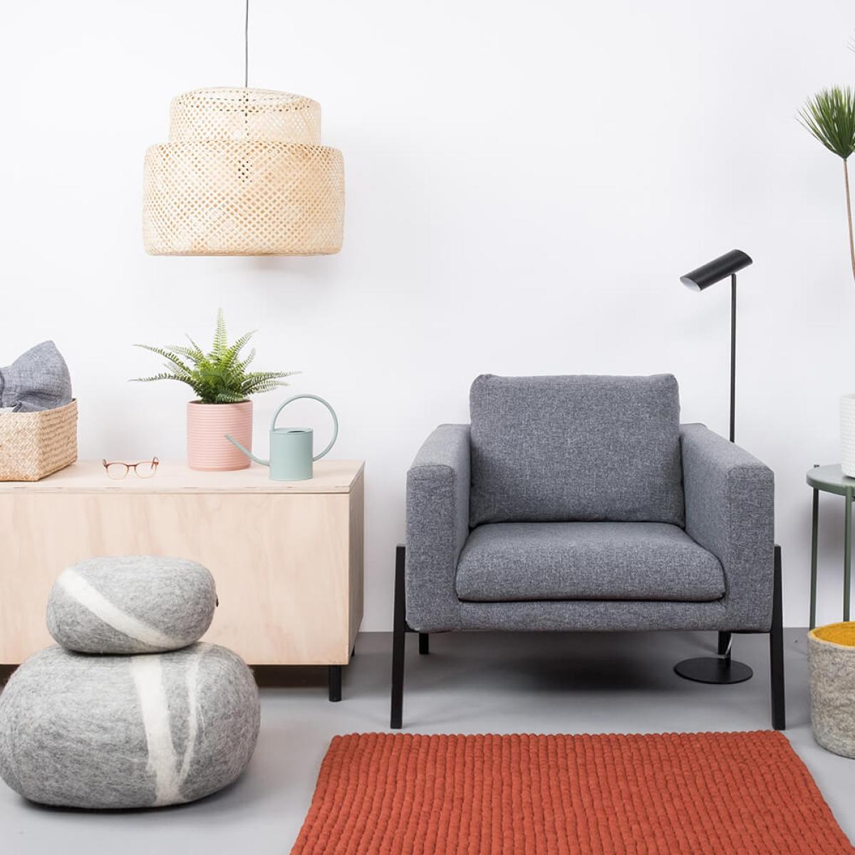 Felt Ball Rug Lora Square – image 6