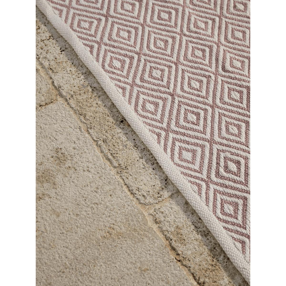 Indoor Outdoor Squares Reversible Rug - Blush – image 2