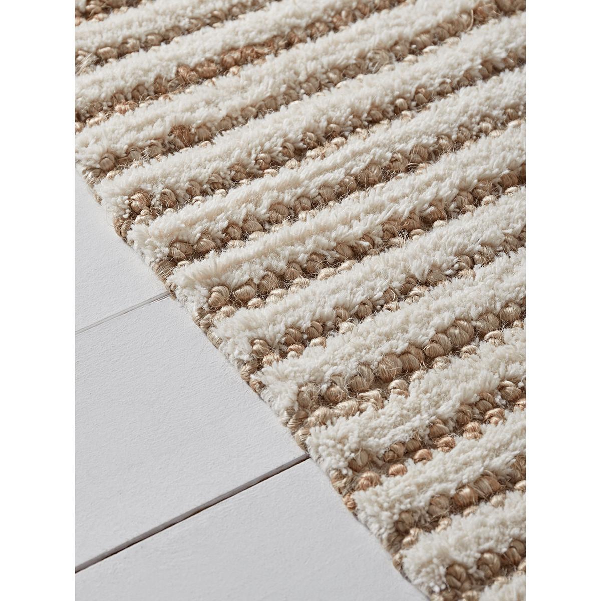 Natural Striped Jute Rug – image 3