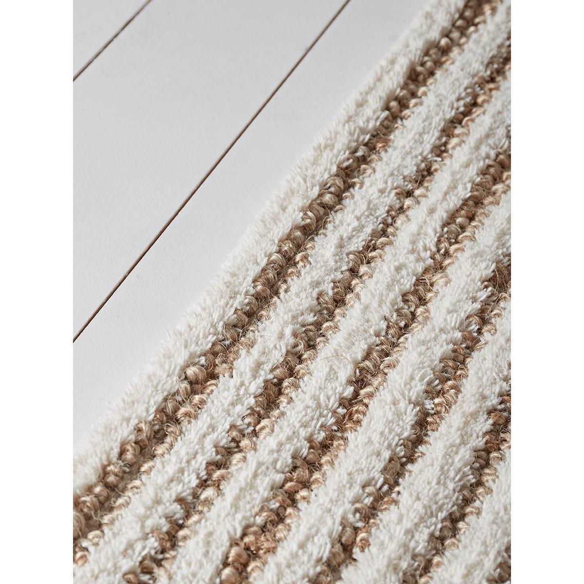 Natural Striped Jute Rug – image 4