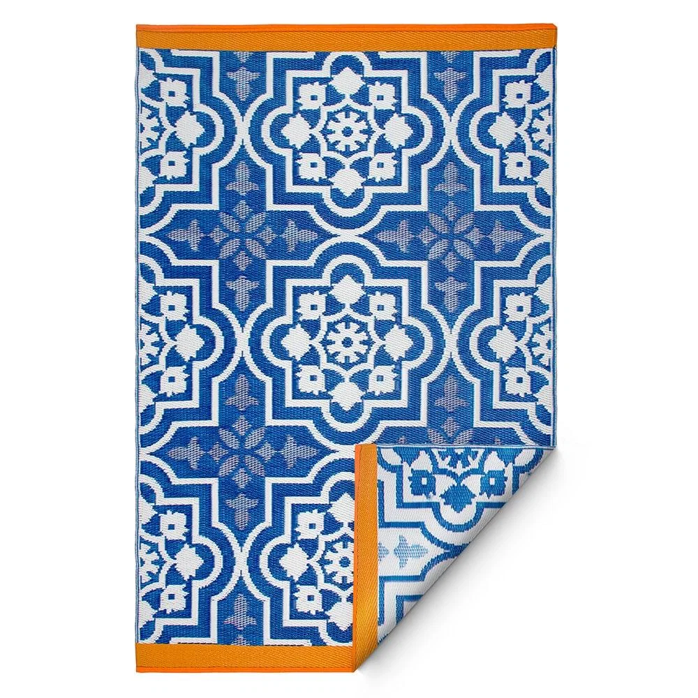 Fab Hab Puebla Outdoor Rug in Blue - 120cm x 180cm – image 3