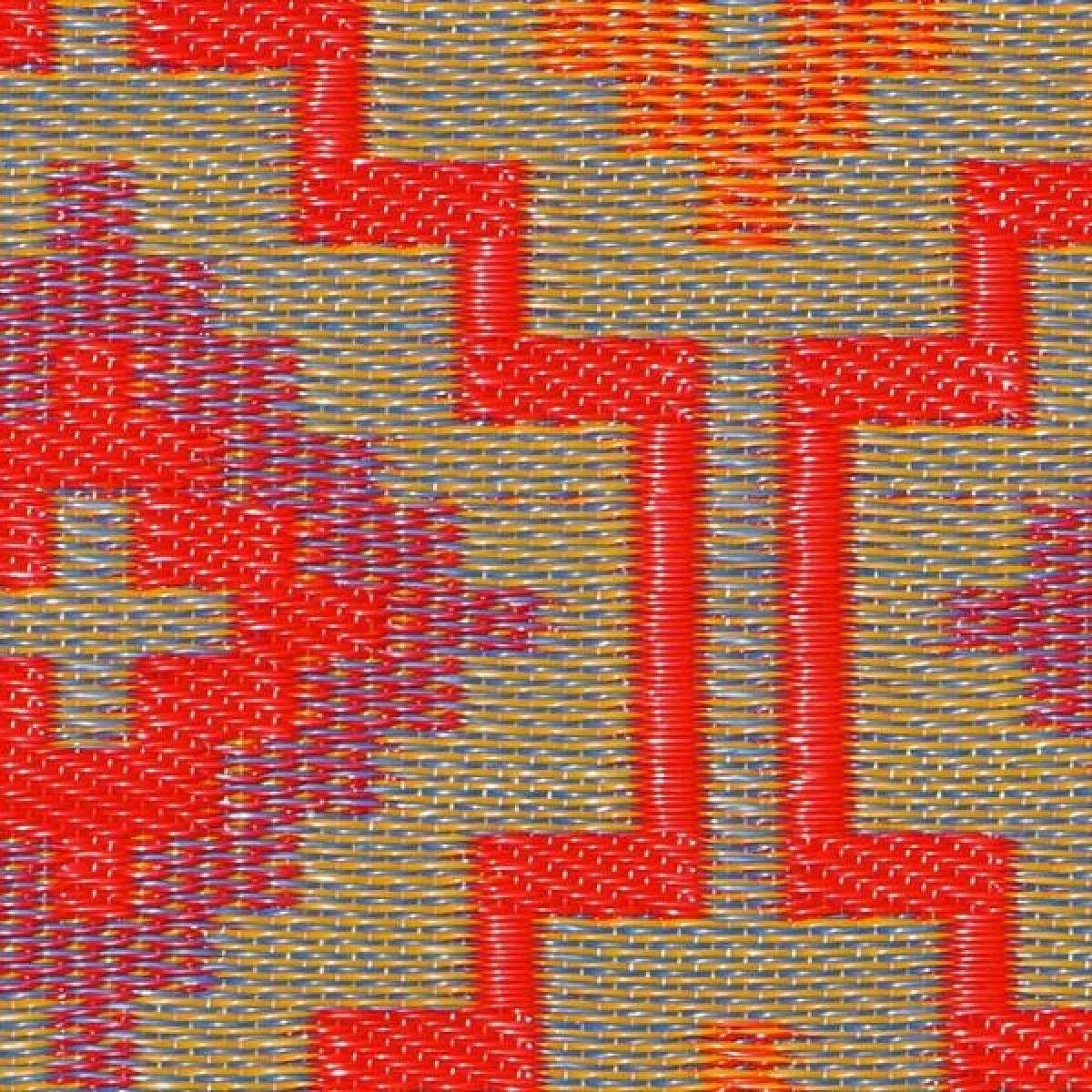 Fab Hab Lhasa Outdoor Rug in Orange, Violet & Red - 120cm x 180cm – image 3
