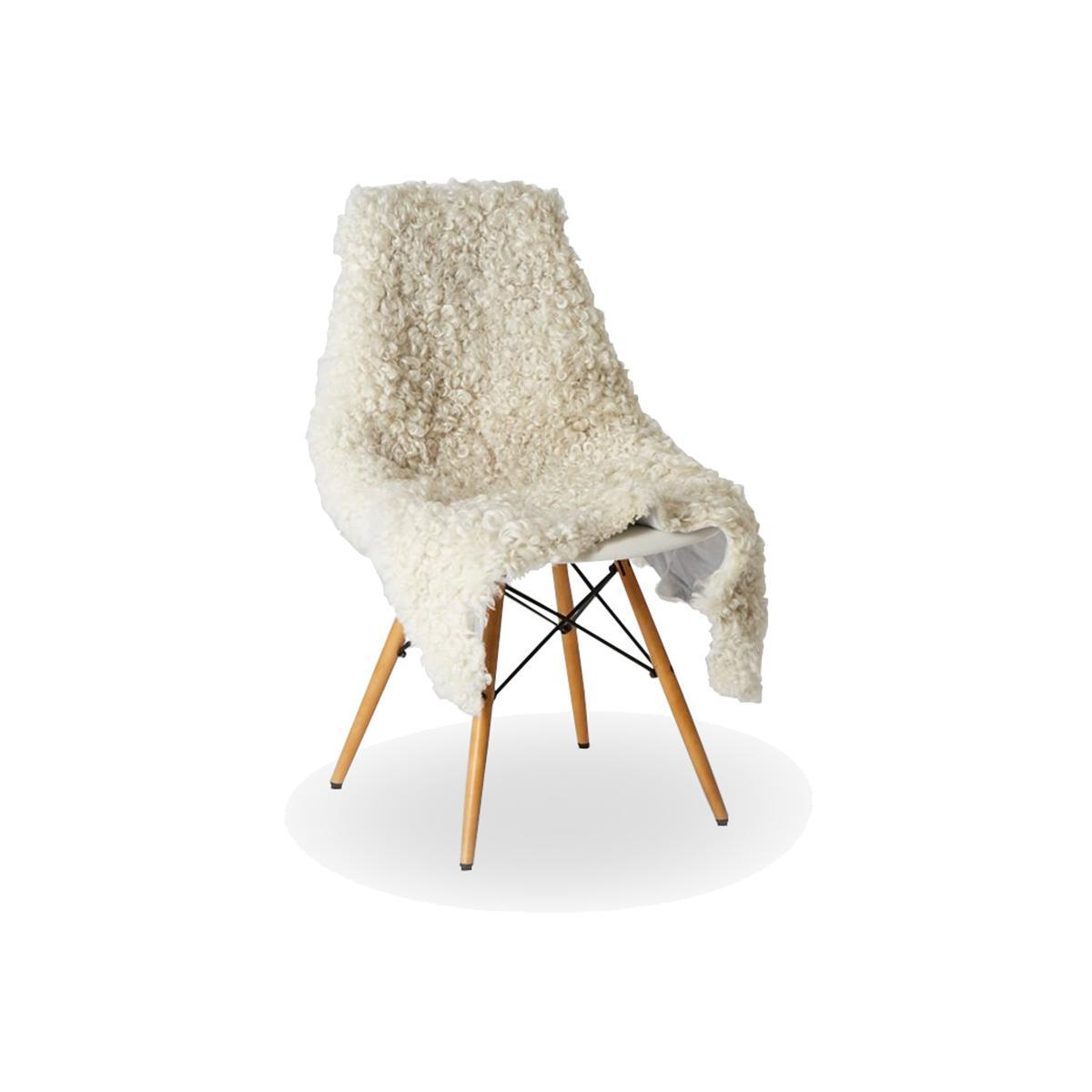 Gotland Sheepskin Throw White