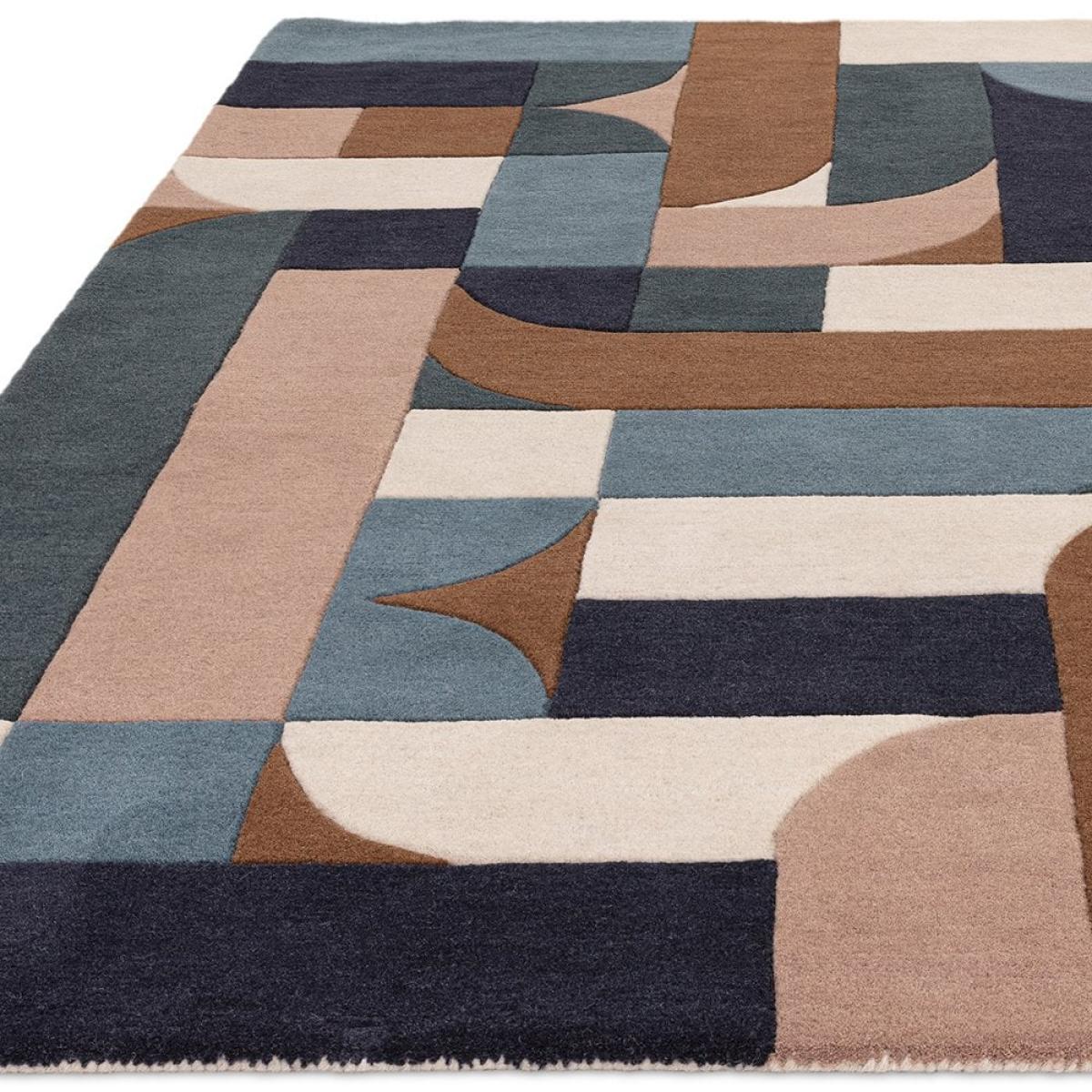 Robyn Hand Tufted Rug, Teal Size: 160cm x 230cm Modern Designed Rugs, Colourful Contemporary Rug – image 2