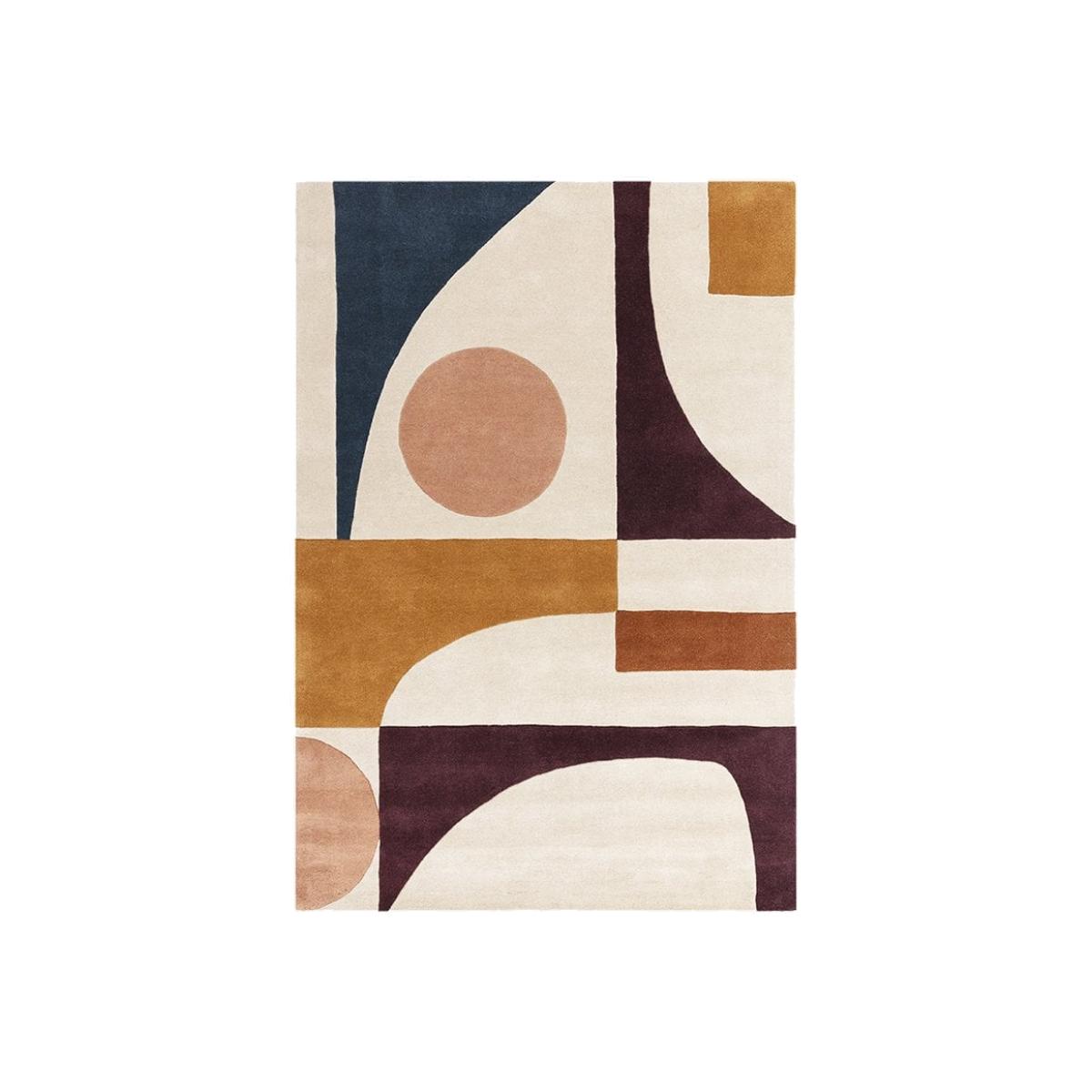 Kinetic Hand Tufted Rug, Multicolour Rug Size: 120 x 170cm Modern Designed Rugs, Colourful Contemporary Rug – image 1