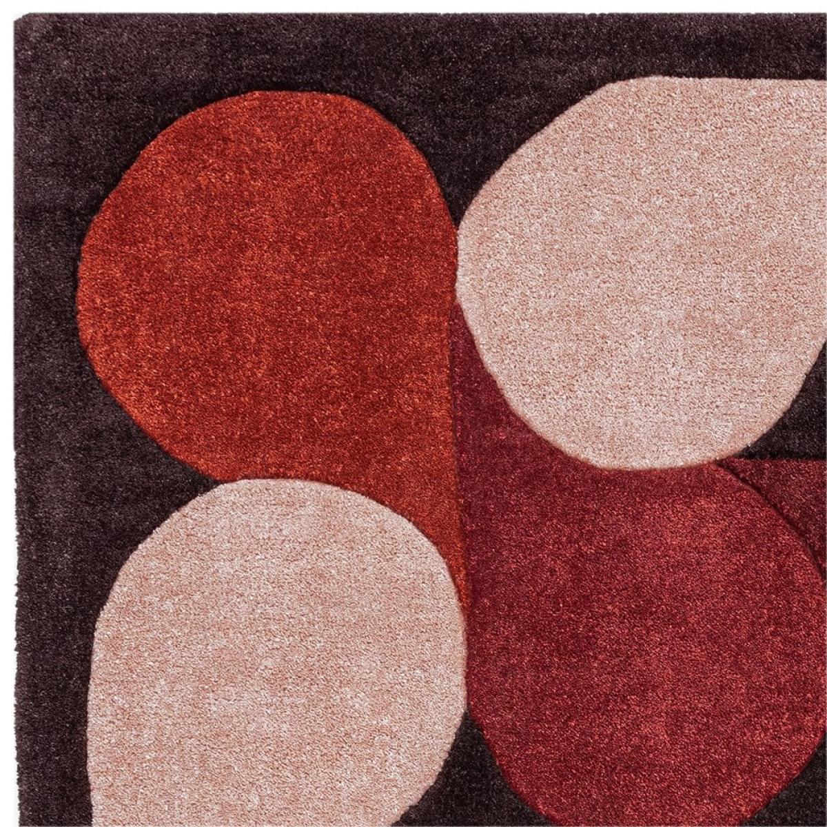 Adeline Hand Tufted Rug, Jive Red Rug Size: 200 x 290cm Modern Designed Rugs, Colourful Contemporary Rug – image 4
