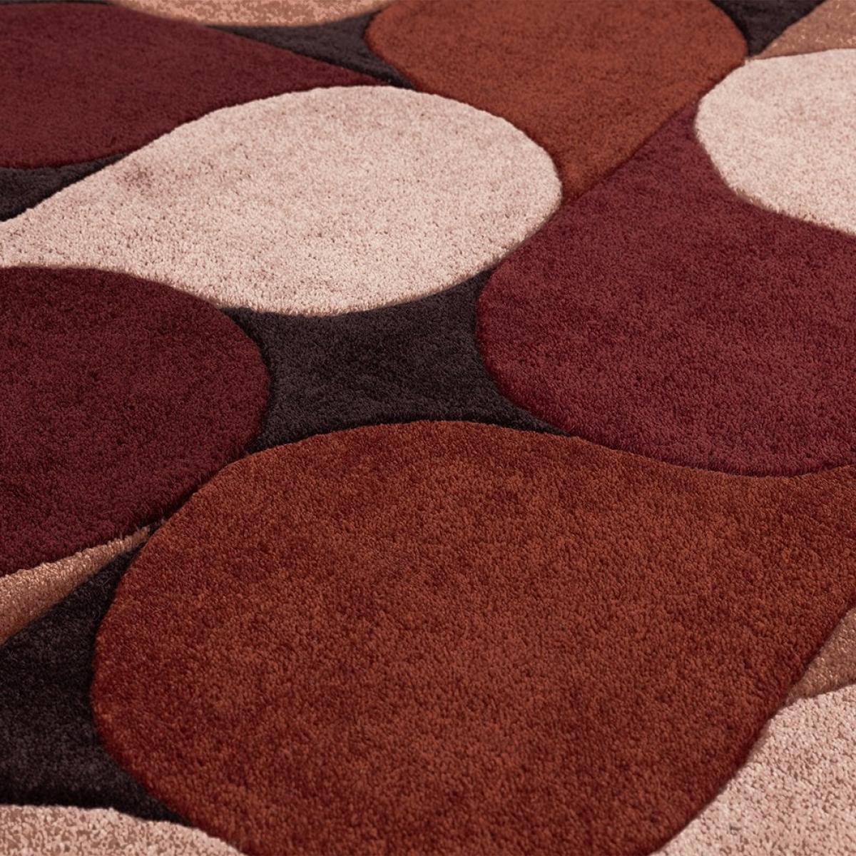 Adeline Hand Tufted Rug, Jive Red Rug Size: 200 x 290cm Modern Designed Rugs, Colourful Contemporary Rug – image 5