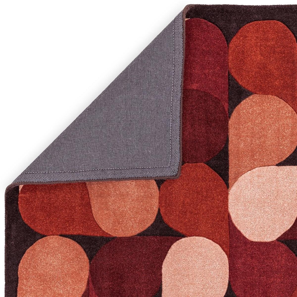 Adeline Hand Tufted Rug, Jive Red Rug Size: 200 x 290cm Modern Designed Rugs, Colourful Contemporary Rug – image 6
