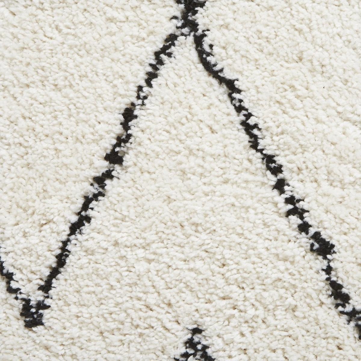 Think Rugs Fez Hand Tufted Rug, White & Black Size: 60 x 230 Modern Designed Rugs, Colourful Contemporary Rug – image 5