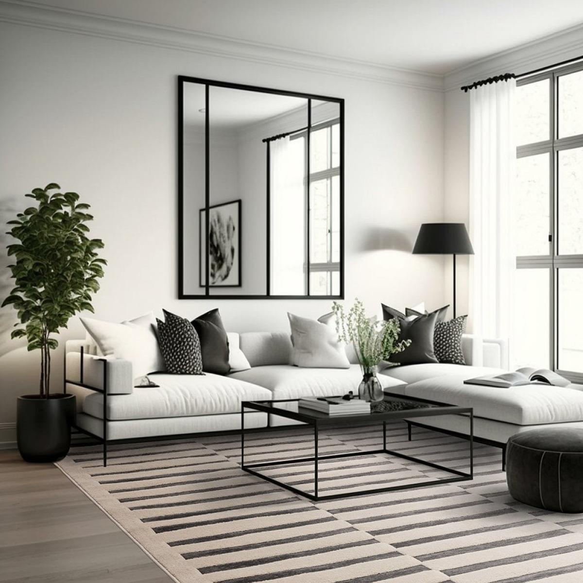 Landon Rug, Charcoal & Ivory Rug Size Option: 160 x 230cm Modern Designed Rugs, Colourful Contemporary Rug – image 2