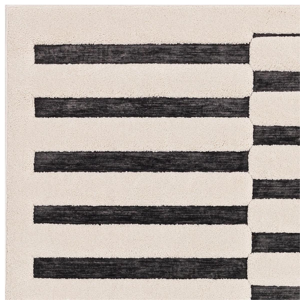 Landon Rug, Charcoal & Ivory Rug Size Option: 160 x 230cm Modern Designed Rugs, Colourful Contemporary Rug – image 4