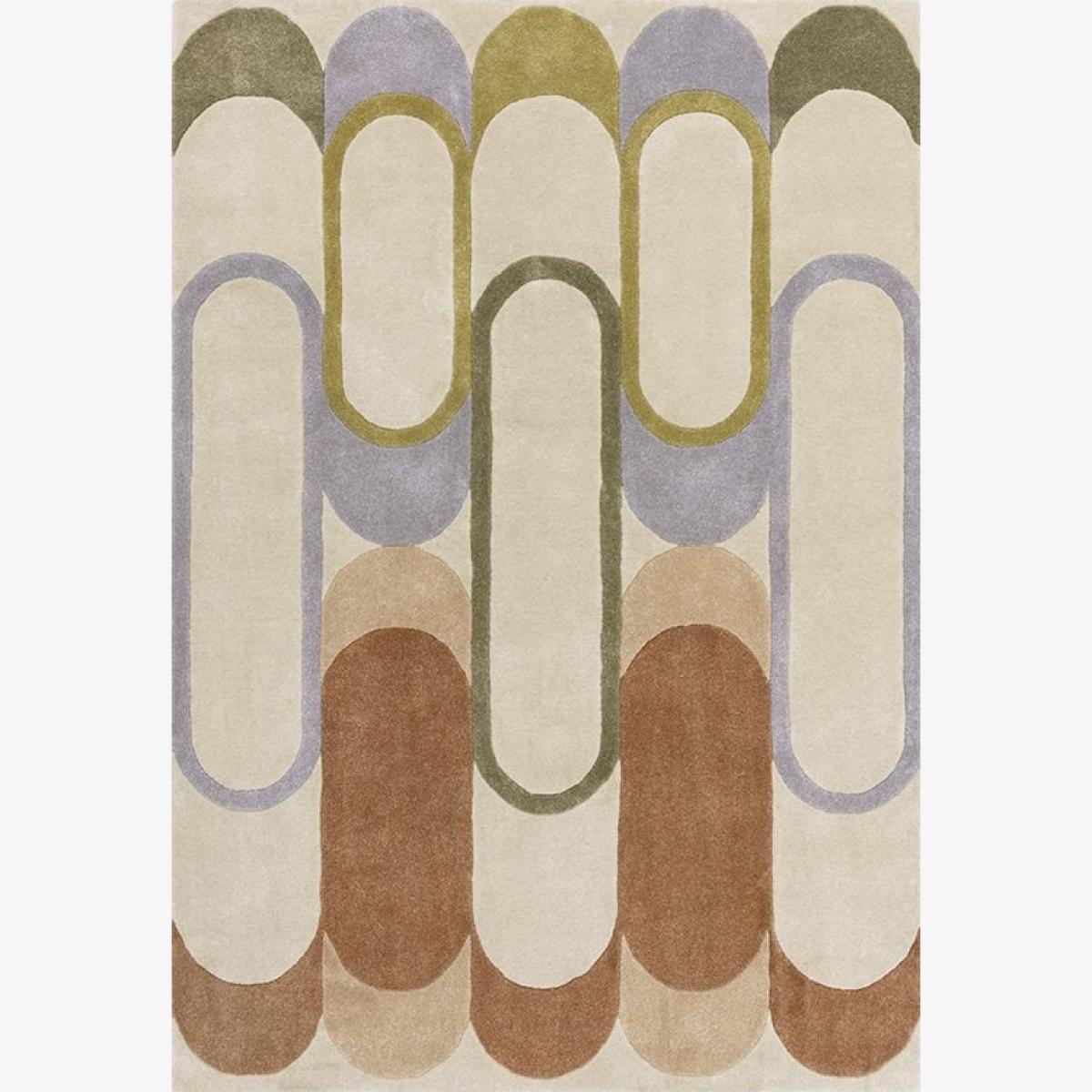 Seraphine Hand Tufted Rug, Multicolour Rug Size: 200 x 290cm Modern Designed Rugs, Colourful Contemporary Rug – image 1