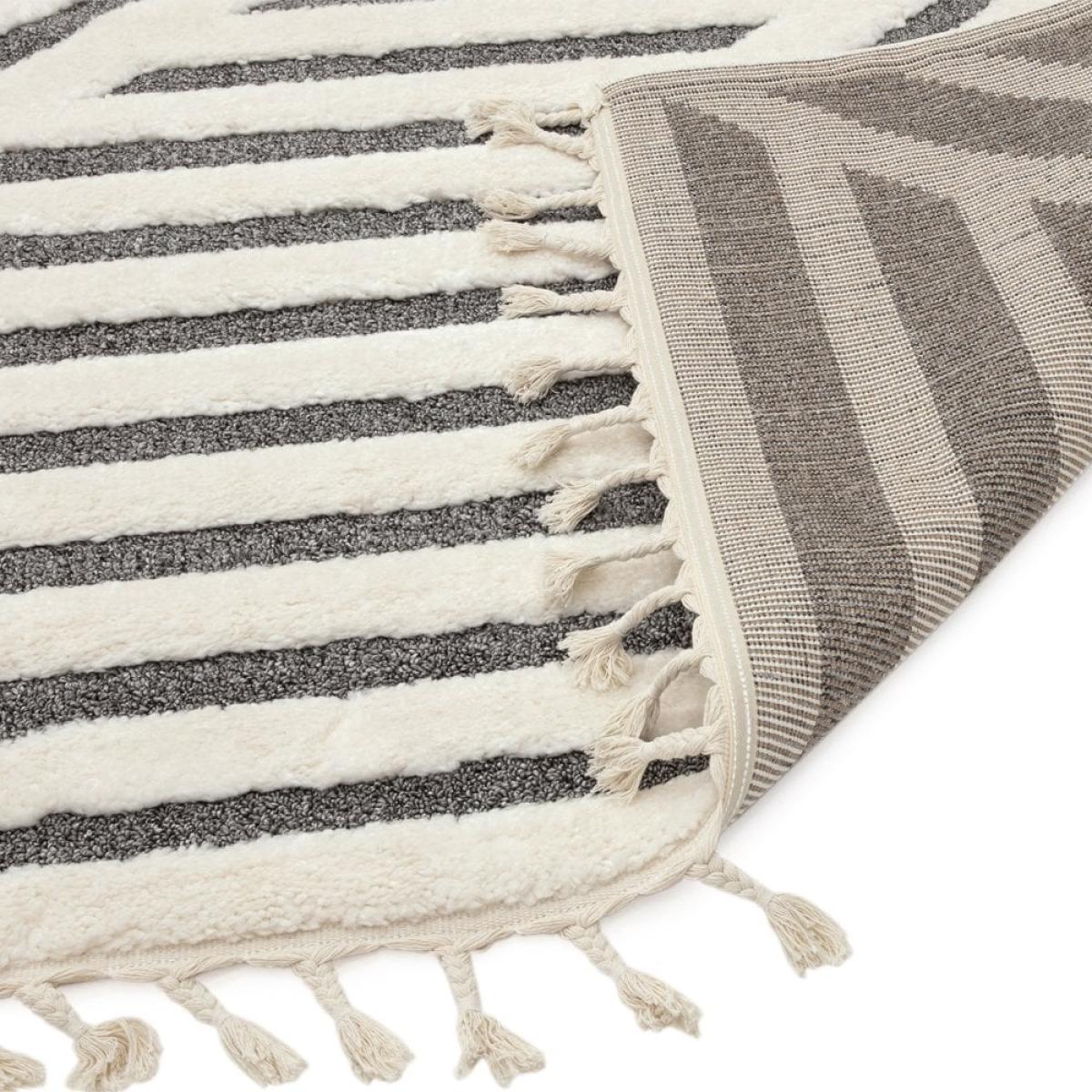Asiatic Ariana Woven Rug, Cream & Grey Size: 80 x 150 Modern Designed Rugs, Colourful Contemporary Rug – image 4