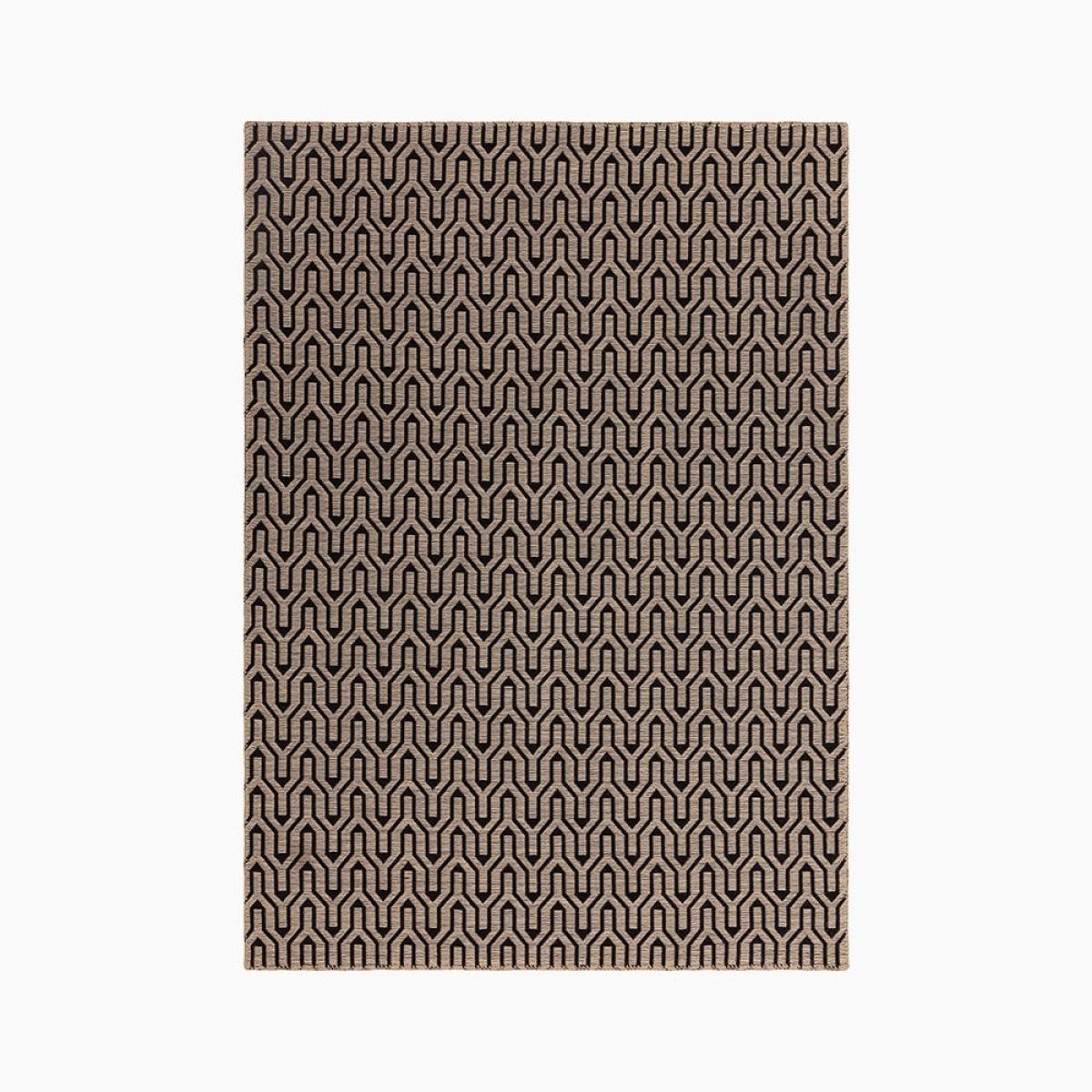 Sula Flat Weave Rug, Black Lattice Rug Size: 160 x 230cm Modern Designed Rugs, Colourful Contemporary Rug – image 1