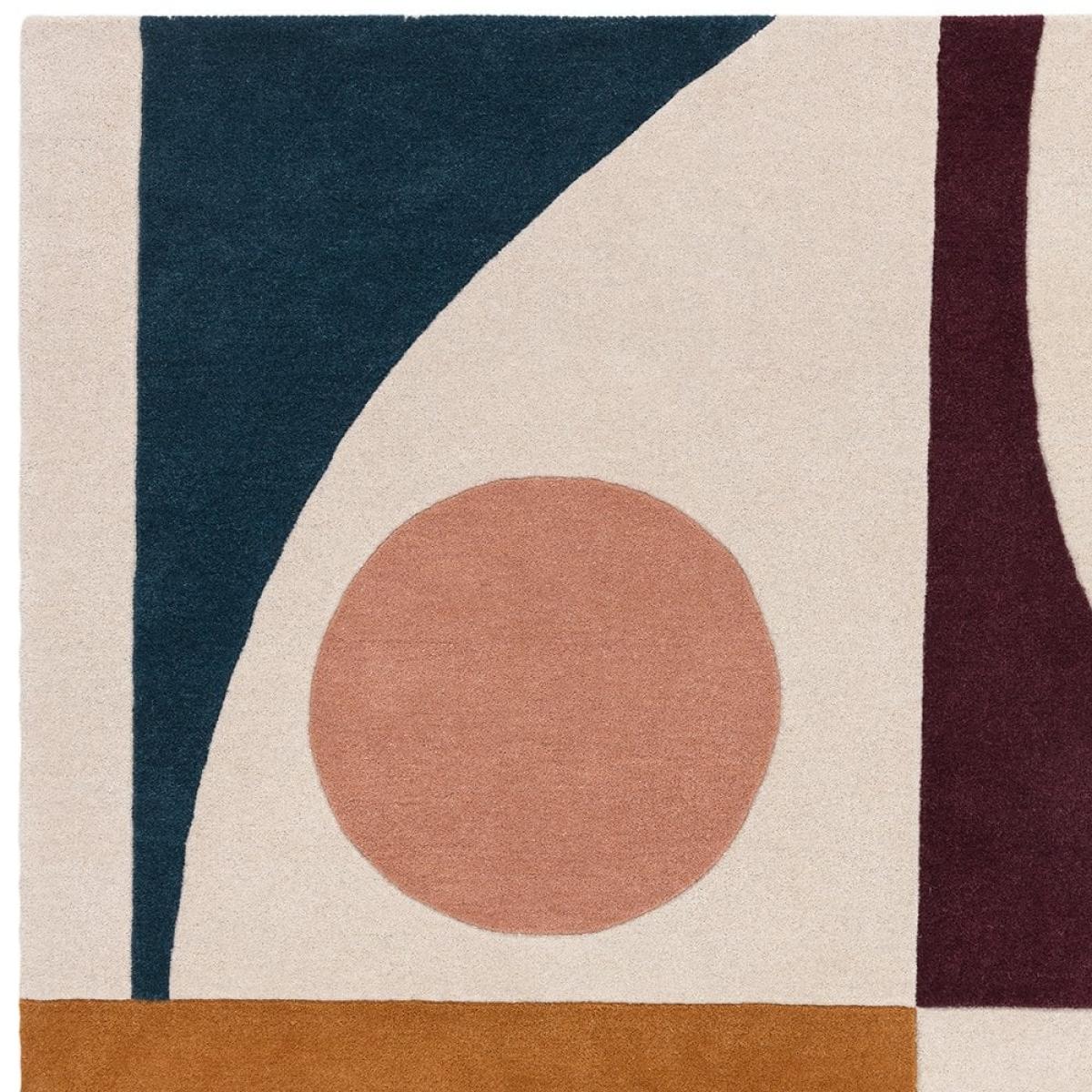 £40  Off  Kinetic Hand Tufted Rug, Multicolour Rug Size: 160 x 230cm Modern Designed Rugs, Colourful Contemporary Rug – image 2