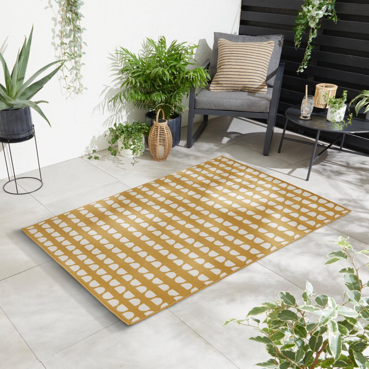 Elements Coastal Indoor Outdoor Rug Ochre – image 1