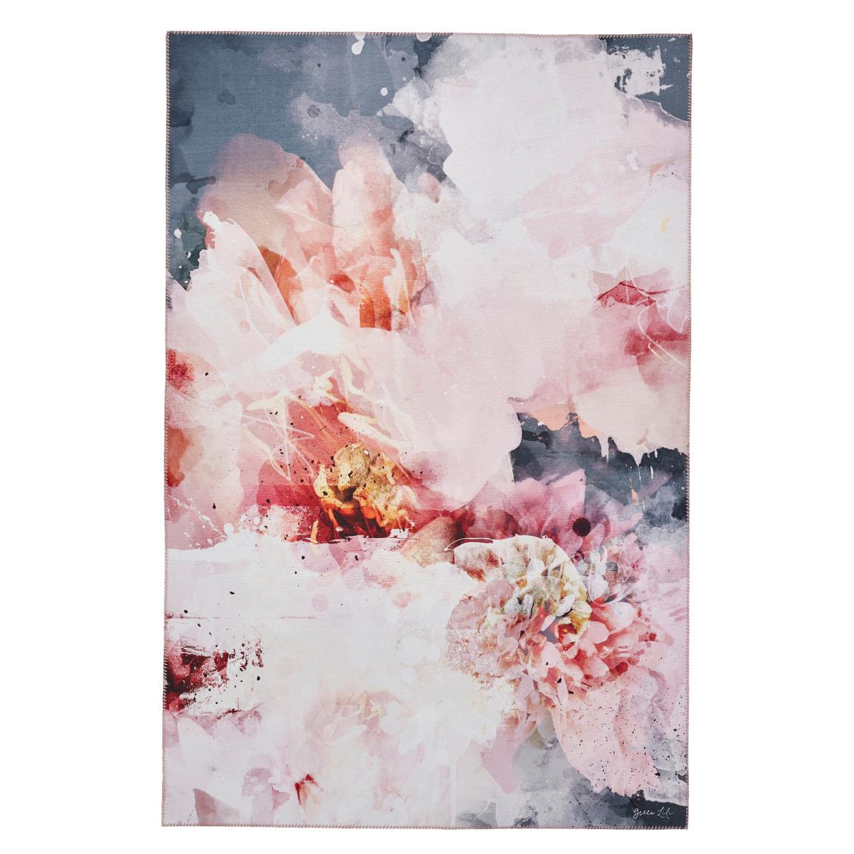 Michelle Collins Floral Rose and Black Rug Rose (Pink) – image 2