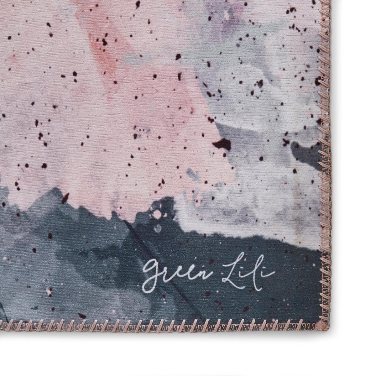 Michelle Collins Floral Rose and Black Rug Rose (Pink) – image 6