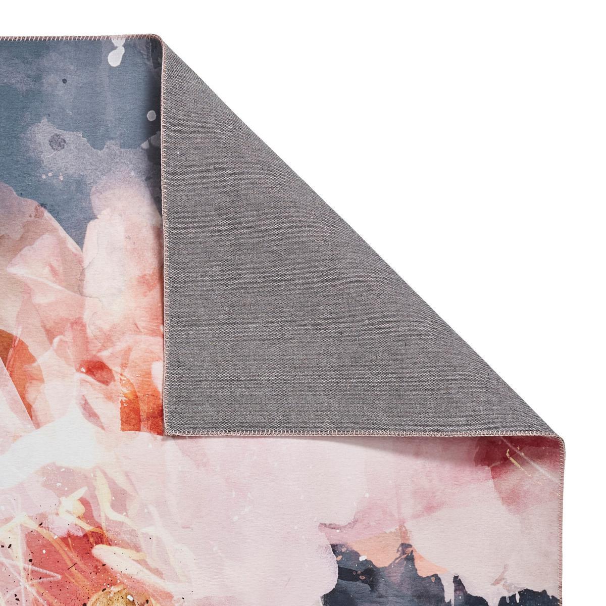 Michelle Collins Floral Rose and Black Rug Rose (Pink) – image 7