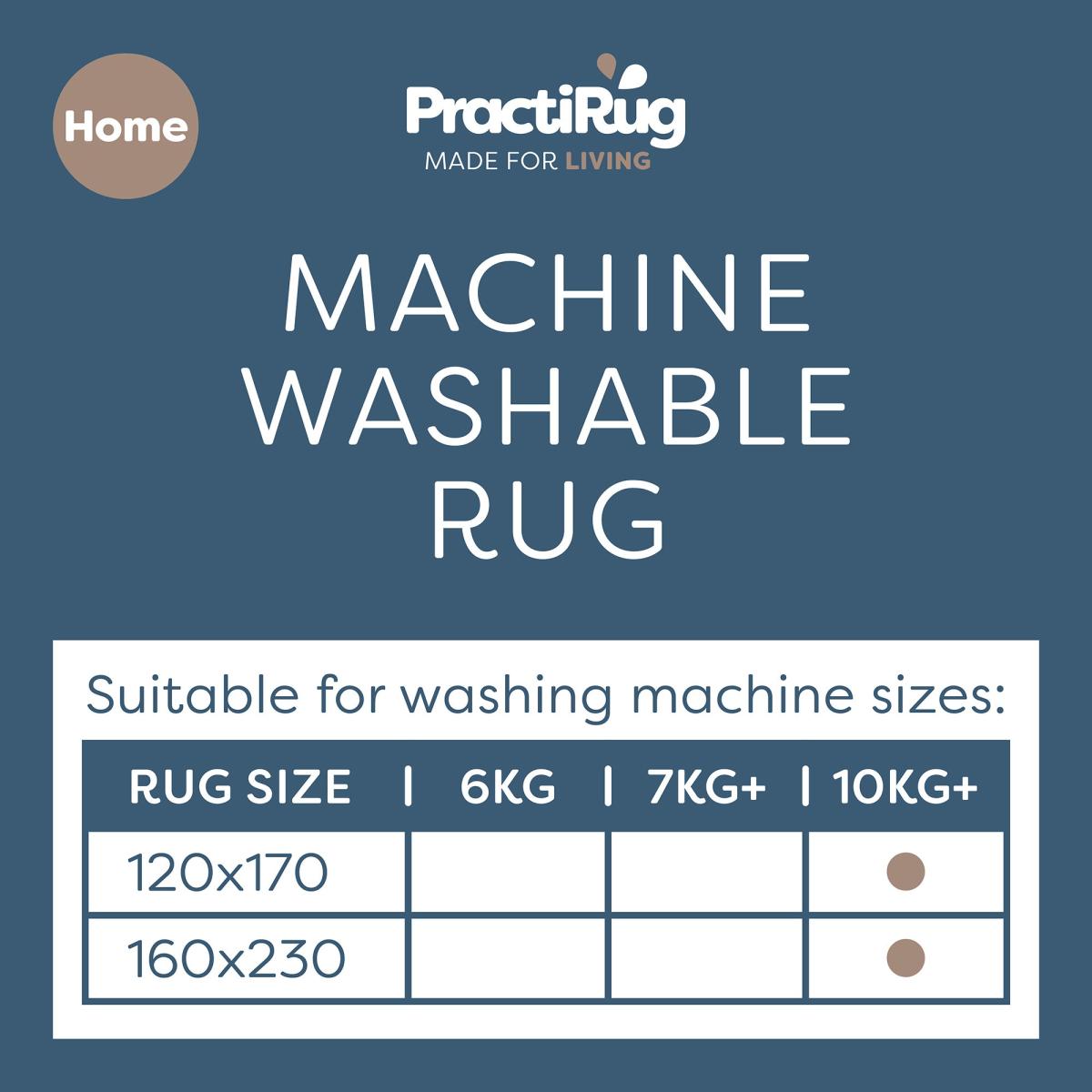 PractiRug Glaze Washable Recycled Rug Charcoal – image 6