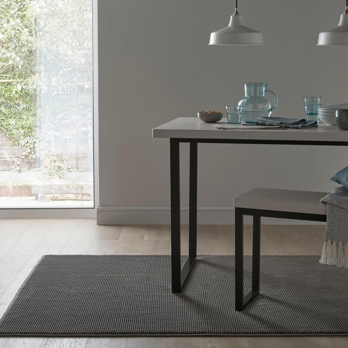 PractiRug Glaze Washable Recycled Rug Charcoal – image 1