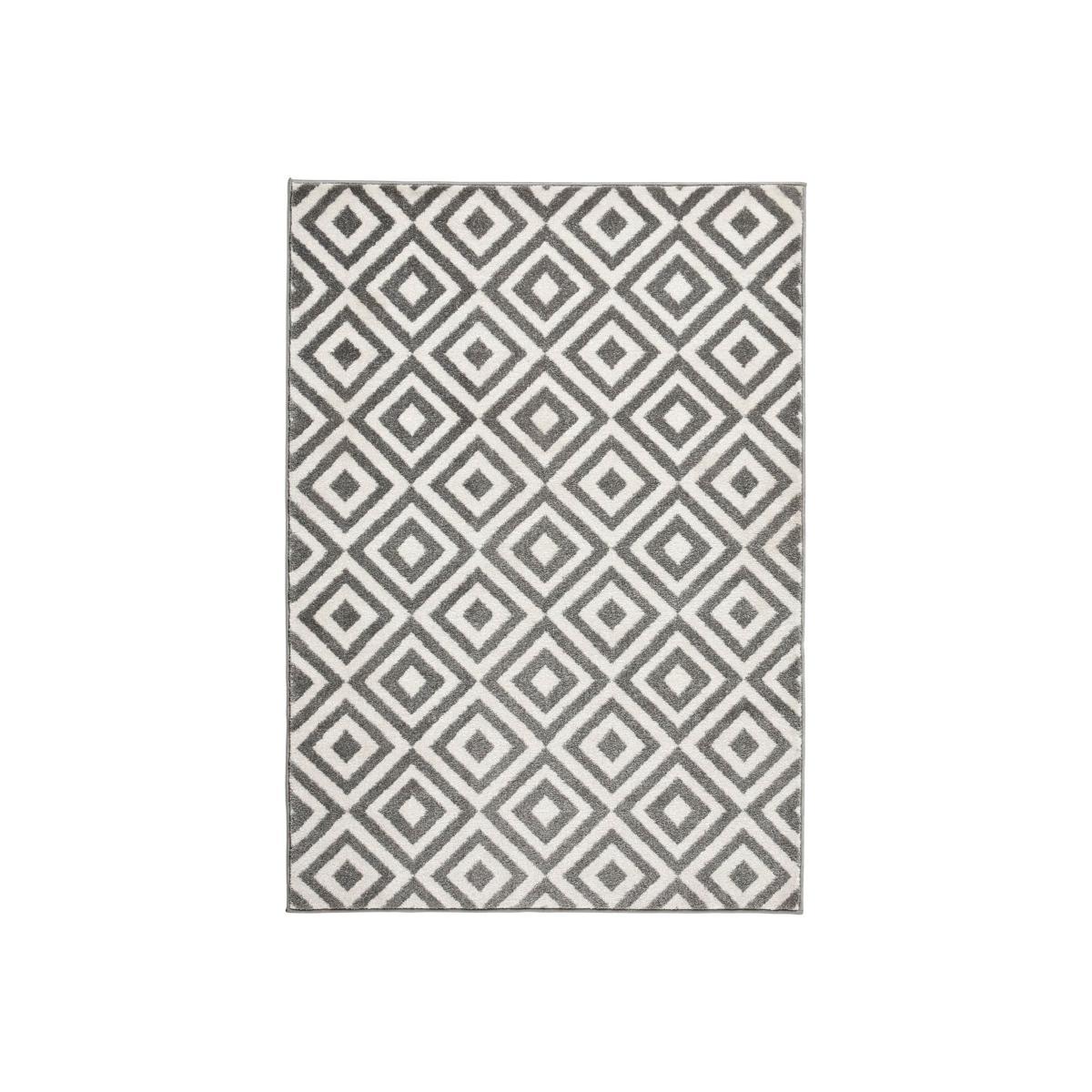 Grey Diamond Matrix Rug Grey – image 1