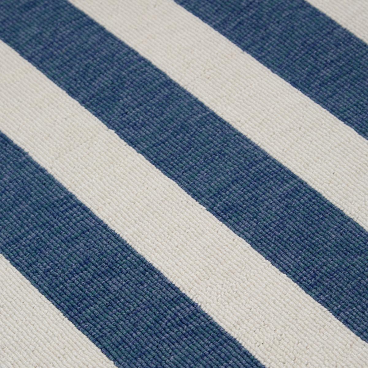 Nautical Stripe Indoor Outdoor Rug Navy – image 4